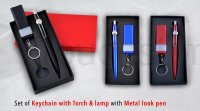 Torch Keychain & Pen Set